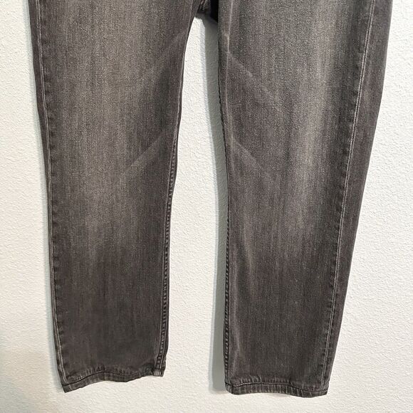 Earnest Sewn Jeans Men's Size 33 X 27 Grey Black Denim Straight Leg Fulton 402 - Picture 4 of 16